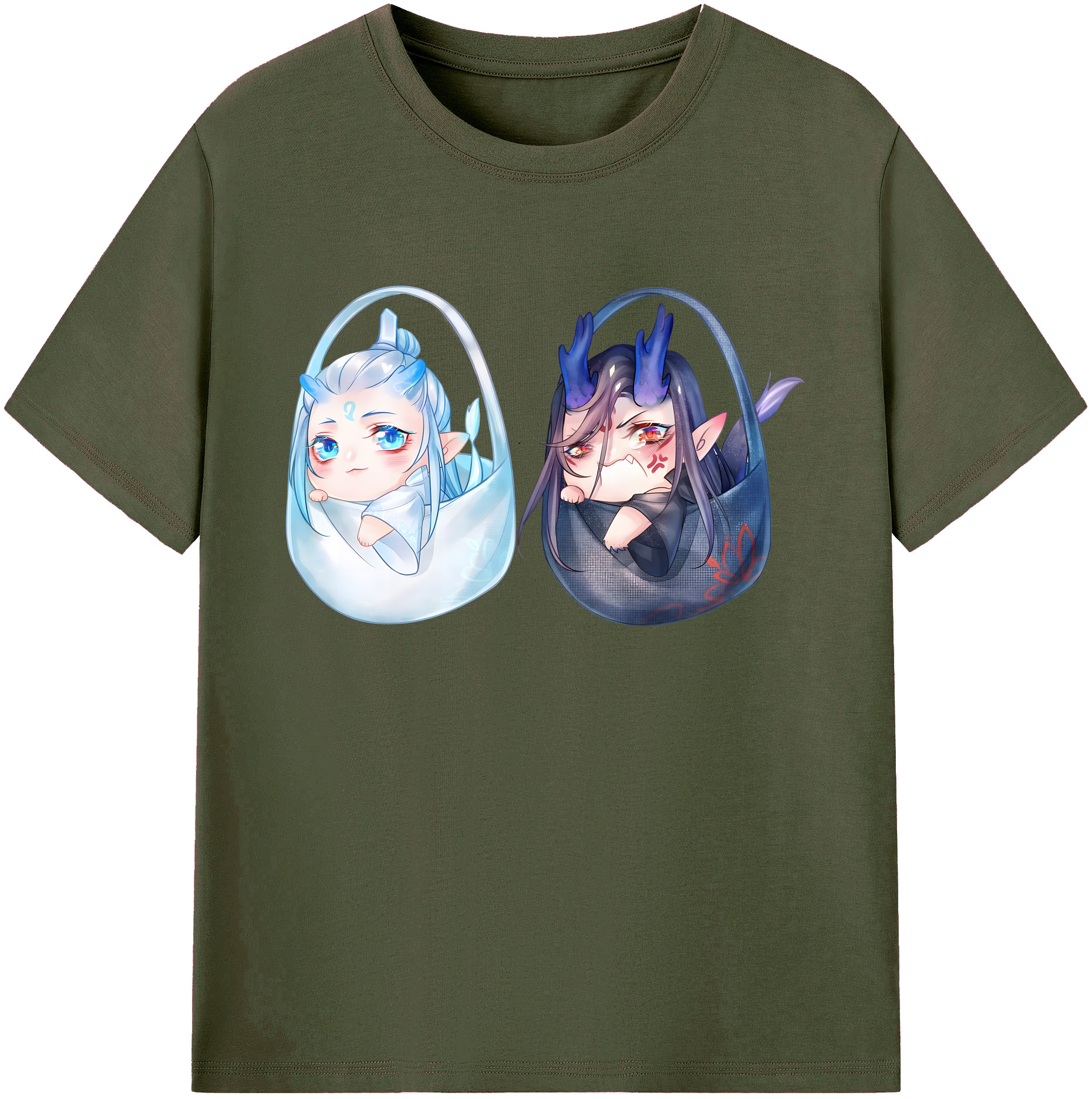 （画像用） Ne Zha 2 ナタ 魔童の大暴れ 綿100％ メンズ半袖Tシャツ｜肌触りやわらか＆通気性